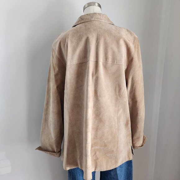 Vintage Valerie Stevens Suede Tan Jacket Size: 1X - Picture 4 of 16